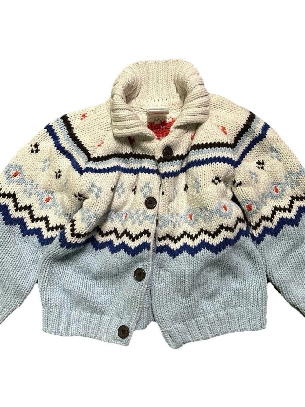 Gymboree Toddler Fair Isle Winter Button Up Cardigan Size 18-24 Months